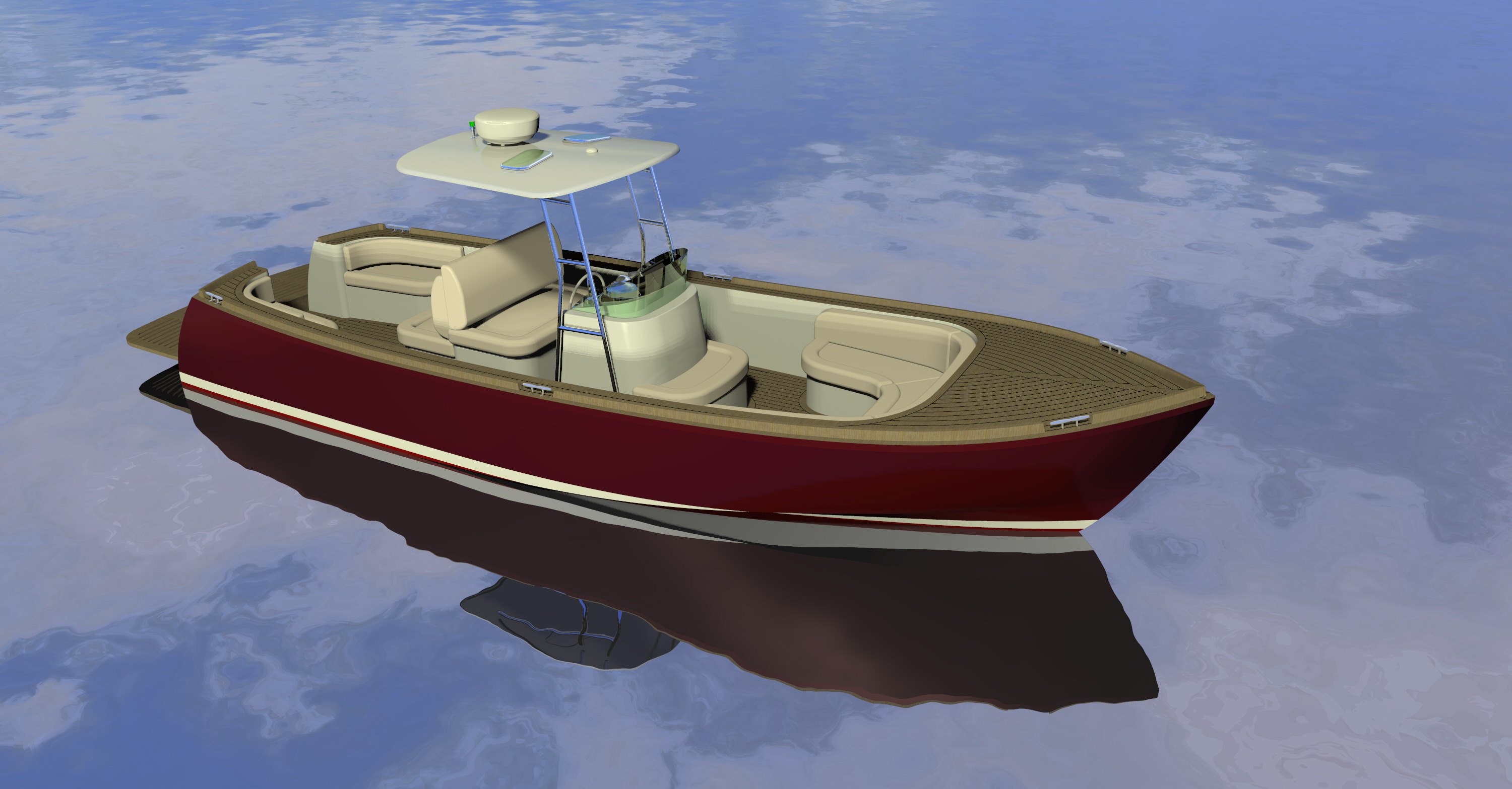 Monhegan 30 center console version, by Lyman-Morse