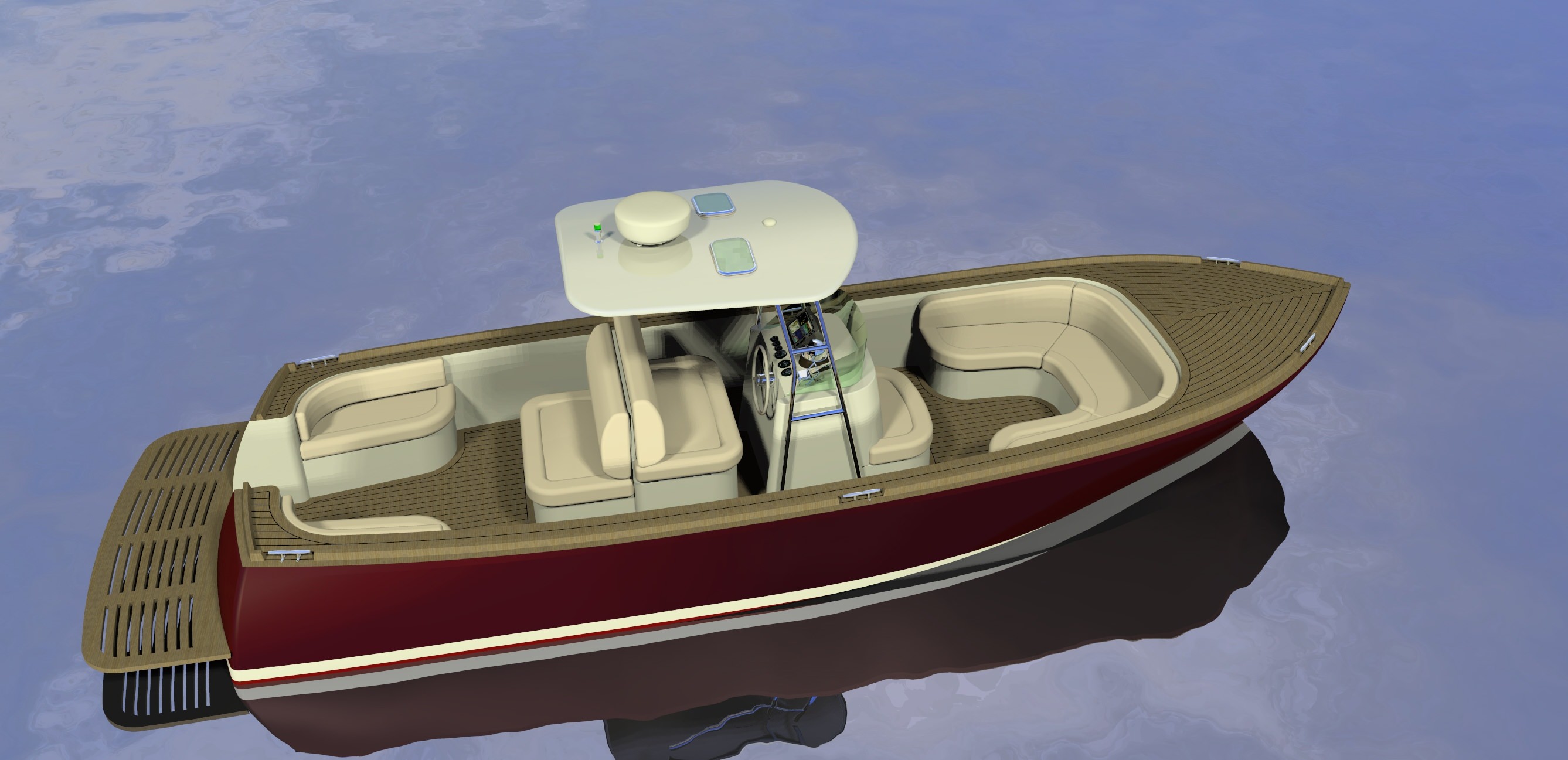 Monhegan 30 center console version, by Lyman-Morse
