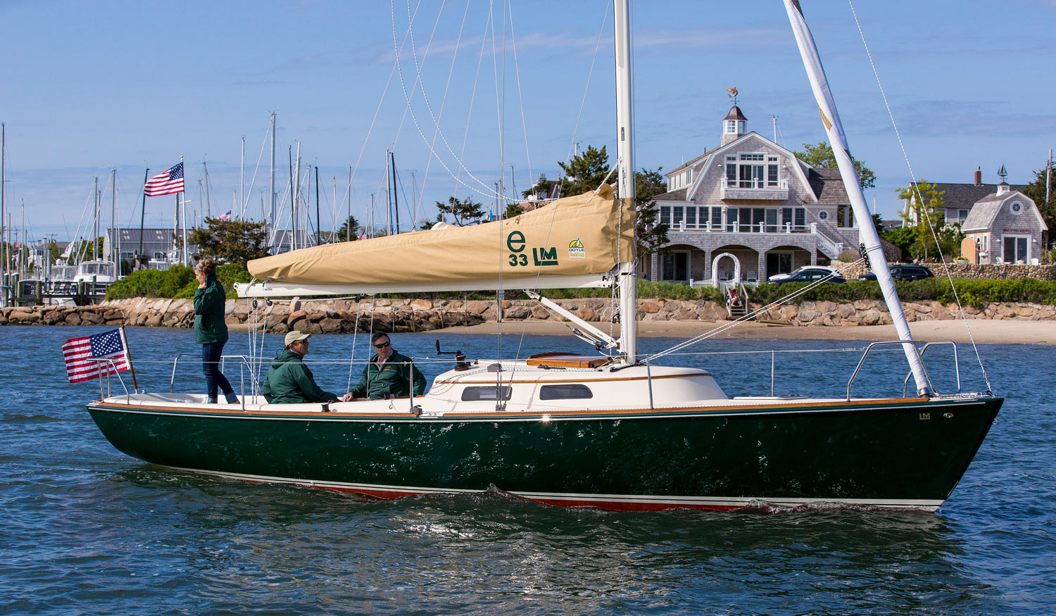 Flash, e33 yacht built by Lyman-Morse