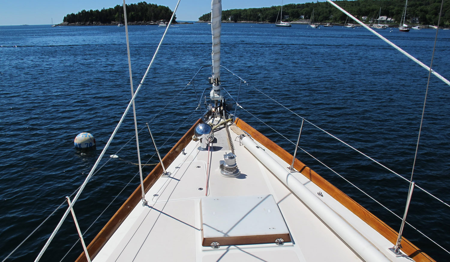 Hinckley yacht Stellaluna, offered by Lyman-Morse Brokerage