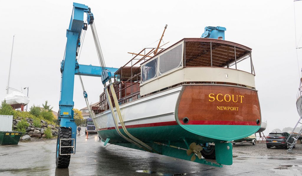 Classic yacht Scout, refit by Lyman-Morse Boatbuilding Co.