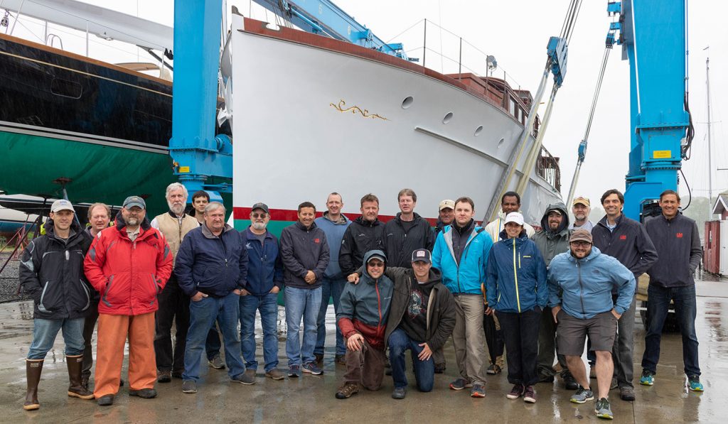 Classic yacht Scout, refit by Lyman-Morse Boatbuilding Co.