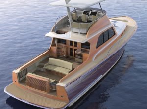 Hood 57, designed by Stephens Waring Yacht Design and CW Hood, built at Lyman-Morse in Thomaston, Maine