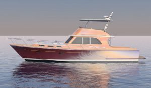 Hood 57, designed by Stephens Waring Yacht Design and CW Hood, built at Lyman-Morse in Thomaston, Maine