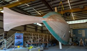 Hood 57, designed by Stephens Waring Yacht Design and CW Hood, built at Lyman-Morse in Thomaston, Maine