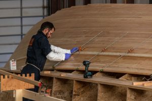 Hood 57, designed by Stephens Waring Yacht Design and CW Hood, built at Lyman-Morse in Thomaston, Maine