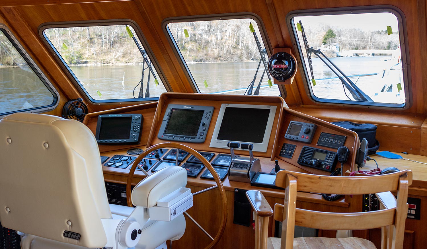 Nighthawk Flybridge Motor Yacht, offered by Lyman-Morse Brokerage