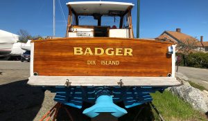 Monhegan 25 Badger transom