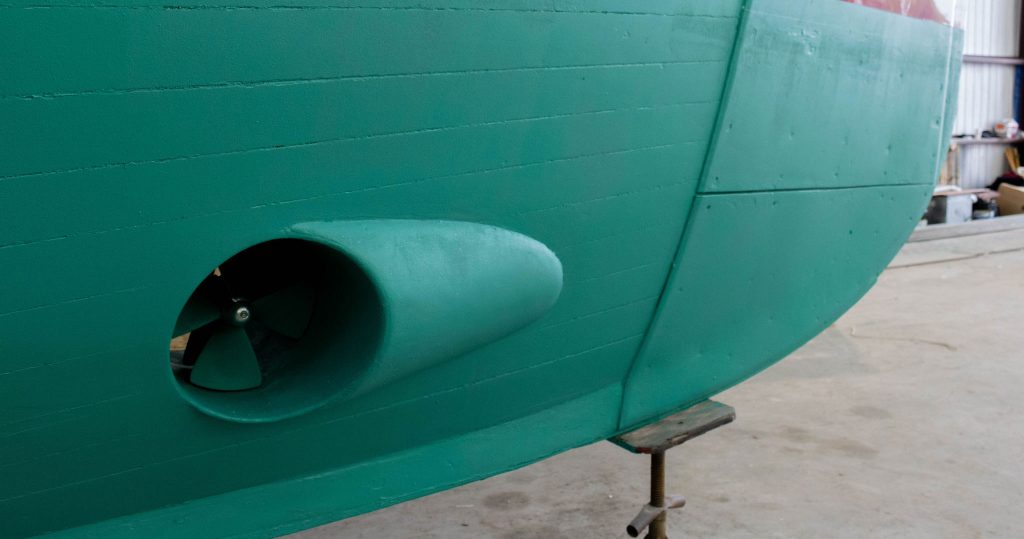 Bow Thruster on classic yacht