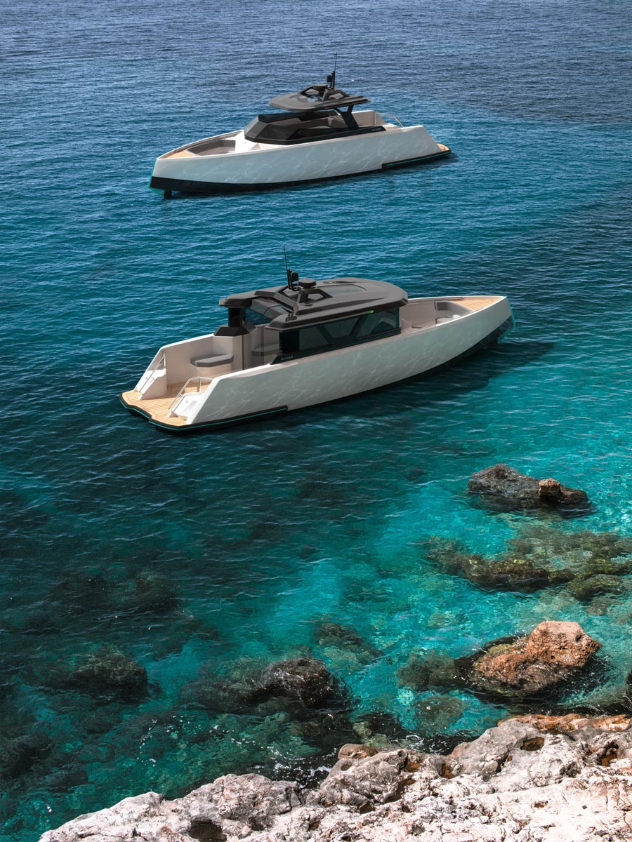 Navier 27 electric hydrofoiling yachts
