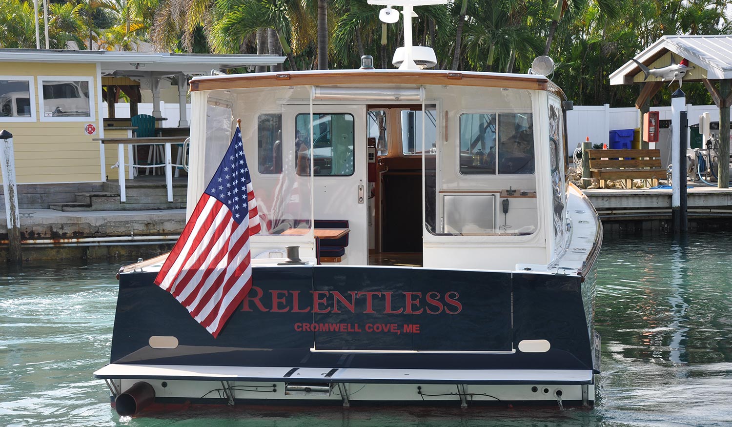 Wesmac 42 Relentless transom