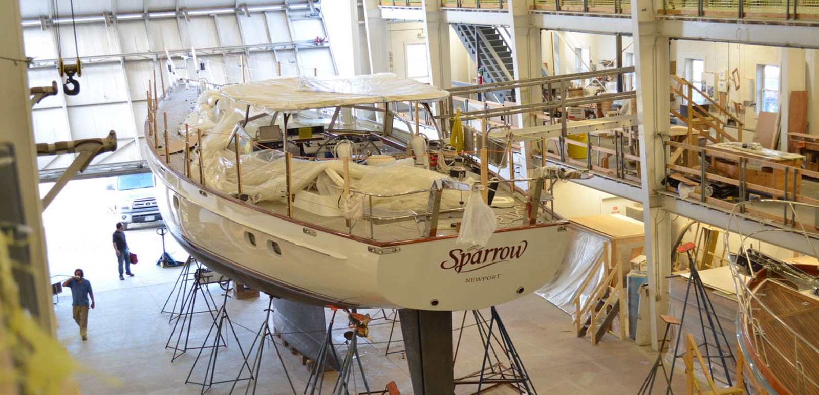 Refits are a specialty at Lyman-Morse Boatbuilding